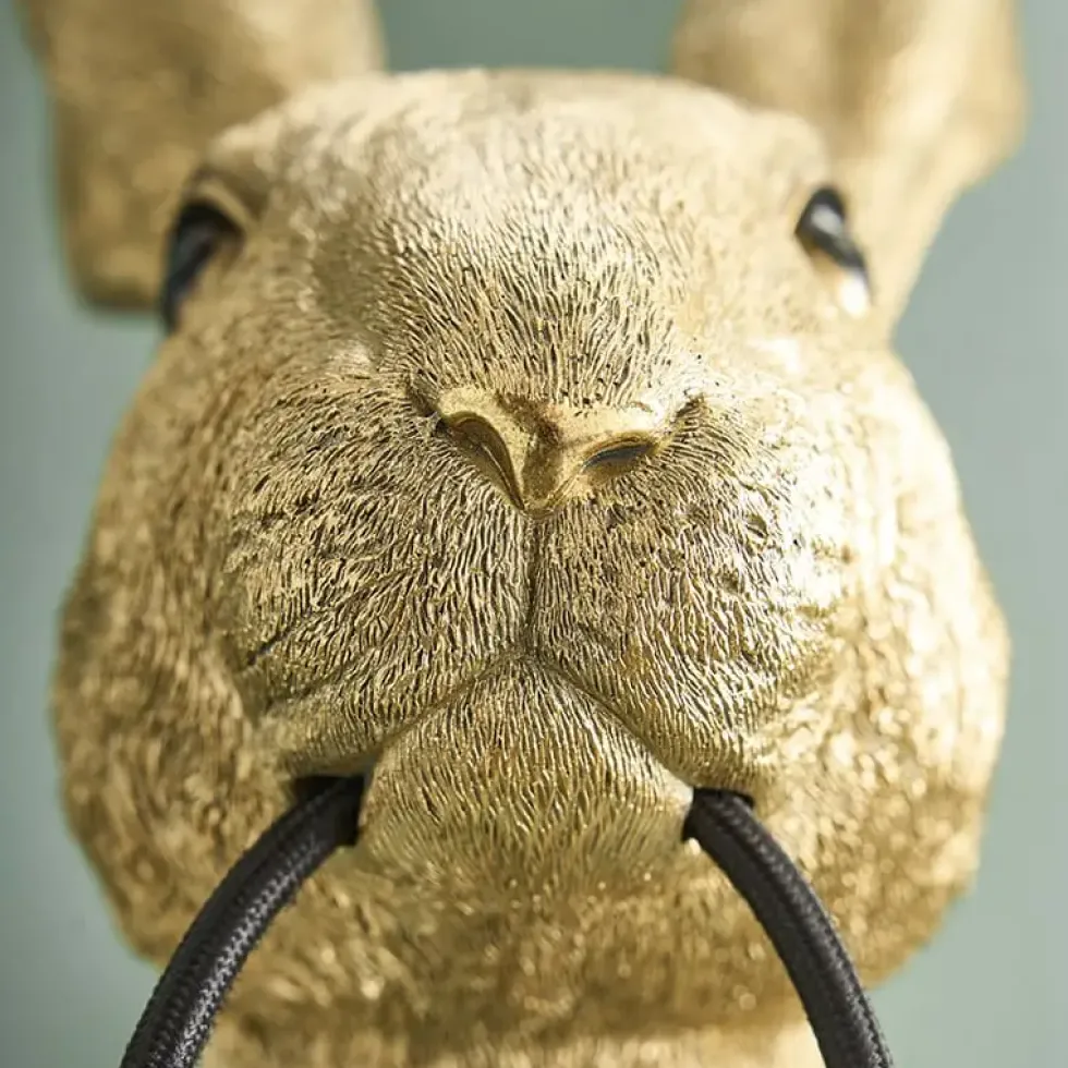 Wandleuchte Hase gold Werner Voß