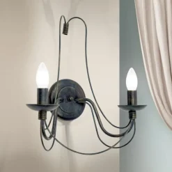 Wandleuchte schwarz Venezia