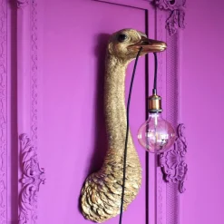 Wandleuchte Strauß Franz Josef gold Werner Voß Höhe 72 cm