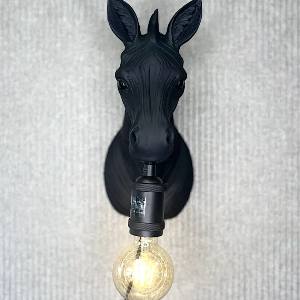 Wandleuchte Zebra Zsa Zsa schwarz Höhe 34 cm