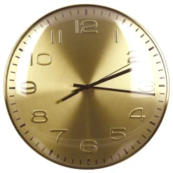 Wanduhr Curved gold Durchmesser 40 cm