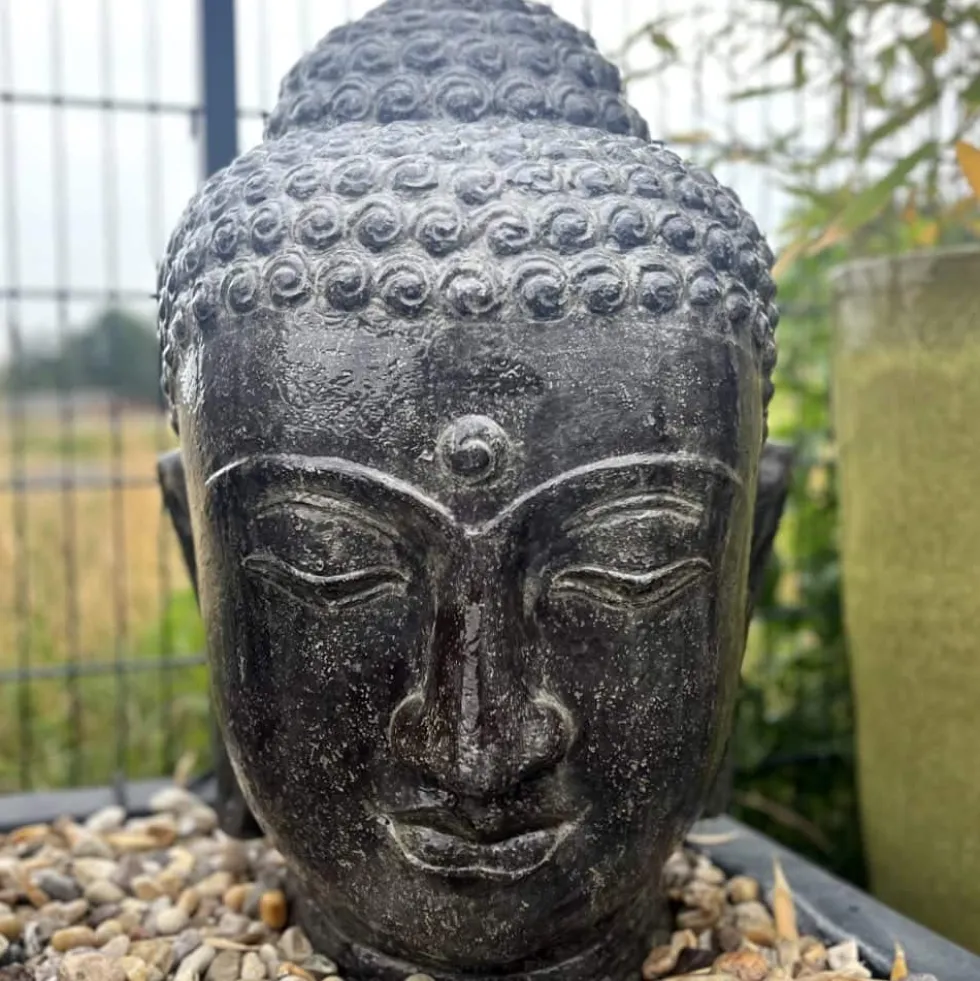 Wasserspiel Garten Buddha Brunnen Mahakala H 75 cm