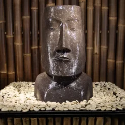 Wasserspiel Garten Moai Höhe 66 cm
