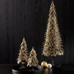 Weihnachtsbaum Metall Tannenbaum gold antik Castillo