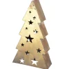 Weihnachtsbaum Metall Tannenbaum gold Starry