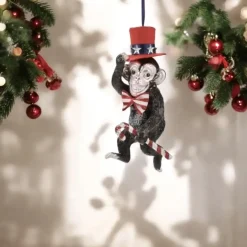 Weihnachtsbaumschmuck AFFE MIT ZYLINDER GiftCompany H 15 cm