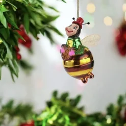 Weihnachtsbaumschmuck BIENE MIT HARFE GiftCompany H 10 cm