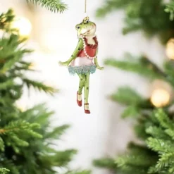 Weihnachtsbaumschmuck ELEGANTE FROSCH LADY GiftCompany H 16 cm