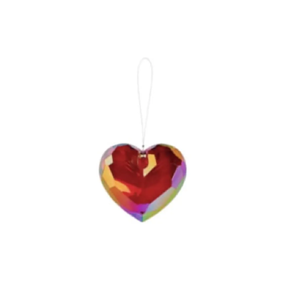 Weihnachtsbaumschmuck HERZ GiftCompany H 9 cm transparent