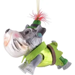 Weihnachtsbaumschmuck SCHNAUZER ROBIN HOOD GiftCompany H 11 cm