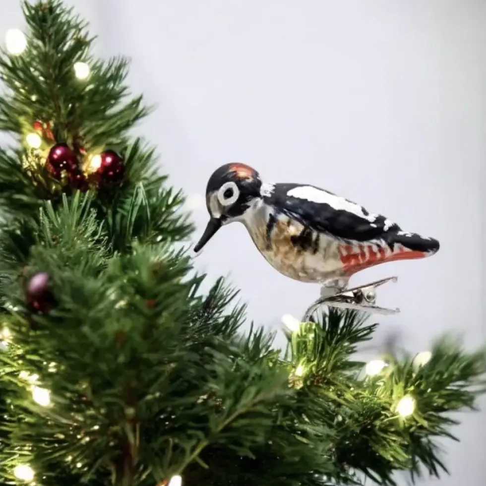 Weihnachtsbaumschmuck Specht mit Clip Werner Voß Höhe 8 cm