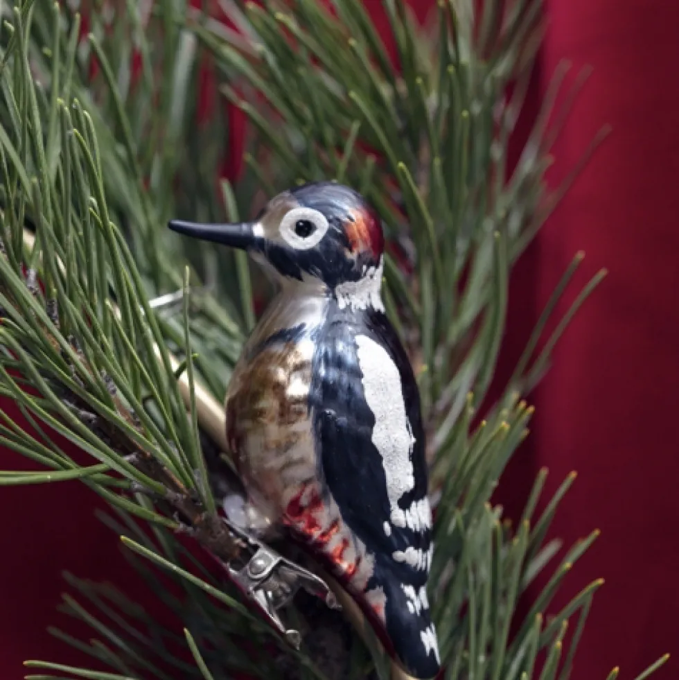 Weihnachtsbaumschmuck Specht mit Clip Werner Voß Höhe 8 cm