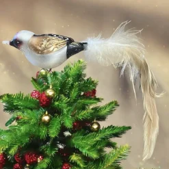Weihnachtsbaumschmuck Vogel mit Clip Werner Voß Höhe 8 cm