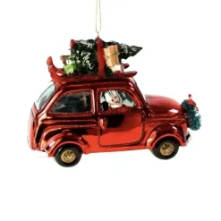 Weihnachtsbaumschmuck Werner Voß AUTO Winterurlaub Länge 13 cm