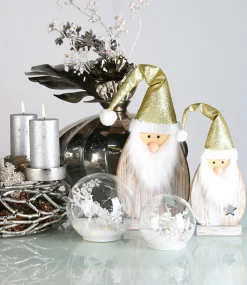Weihnachtsdeko aus Holz Santa Fynn