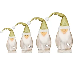 Weihnachtsdeko aus Holz Santa Fynn