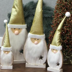 Weihnachtsdeko aus Holz Santa Fynn