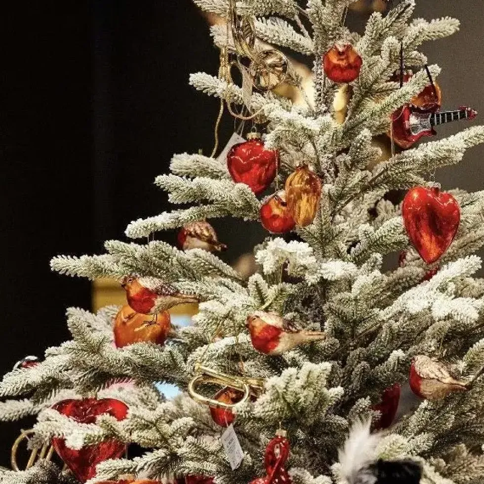Weihnachtsdeko Baum Dekotanne beschneit