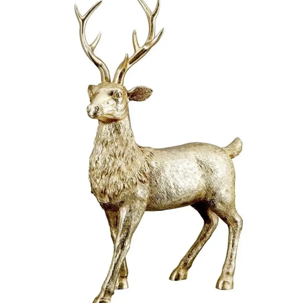 Weihnachtsdeko Goldener Hirsch