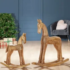 Weihnachtsdeko Holz Schaukelpferd Certo Casablanca