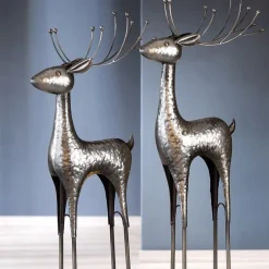 Weihnachtsdeko Metall Hirsch Knut Casablanca Höhe 85 cm