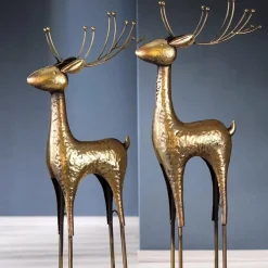 Weihnachtsdeko Metall Hirsch Knut Casablanca Höhe 85 cm