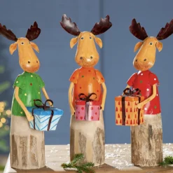 Weihnachtsdeko Rentier Comet 3er-Set Casablanca