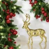 Weihnachtsdeko Rentier Deko Lasse Edzard gold Höhe 28 cm