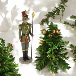 Weihnachtsfigur Fuchs mit Lanze Werner Voß Höhe 33 cm