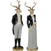 Weihnachtsfigur Galano Hirsch Kaheku 2er Set schwarz Höhe 35 cm