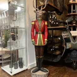 Weihnachtsfigur Hirsch General Werner Voß Höhe 133 cm