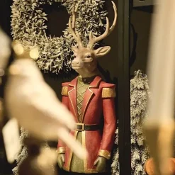 Weihnachtsfigur Hirsch General Werner Voß Höhe 133 cm