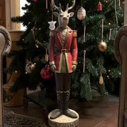 Weihnachtsfigur Hirsch General Werner Voß Höhe 133 cm