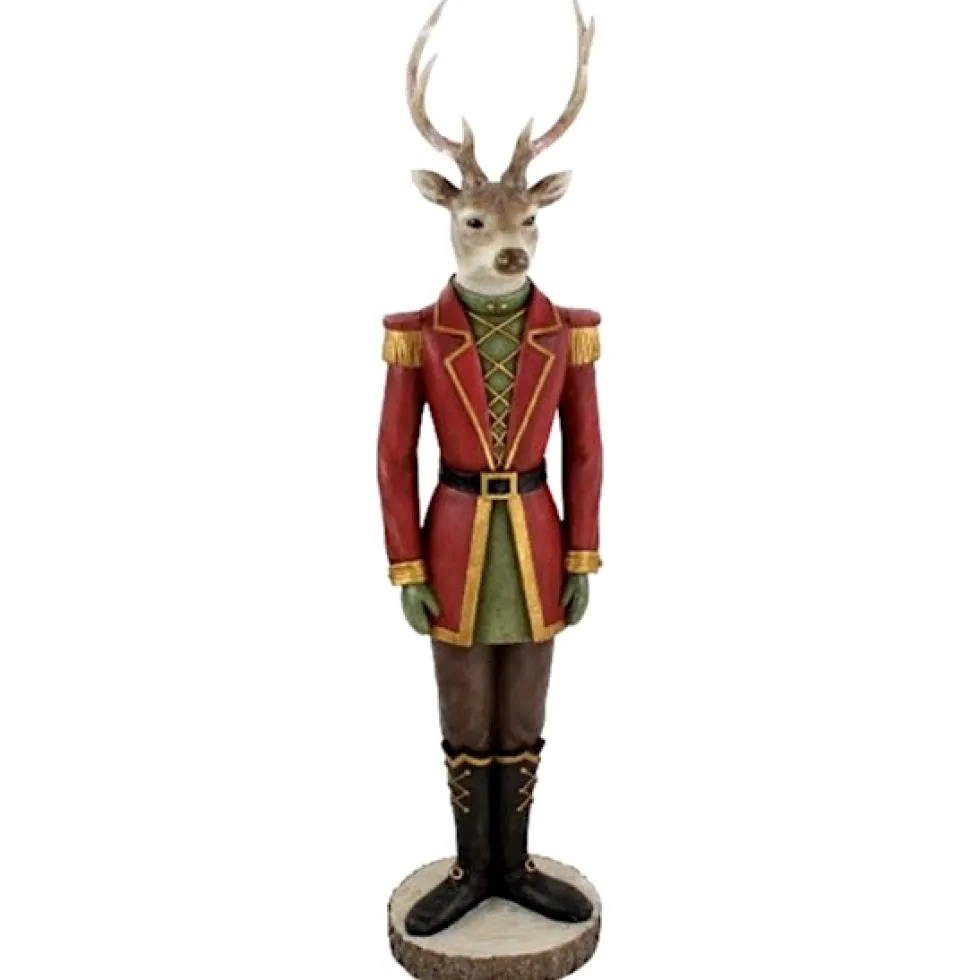Weihnachtsfigur Hirsch General Werner Voß Höhe 133 cm