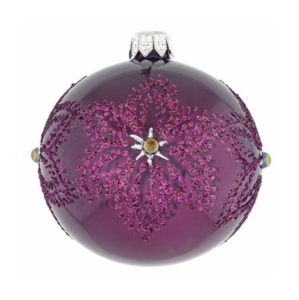 Weihnachtskugel 2er-Set KERRY FLOCKE ø 8 cm