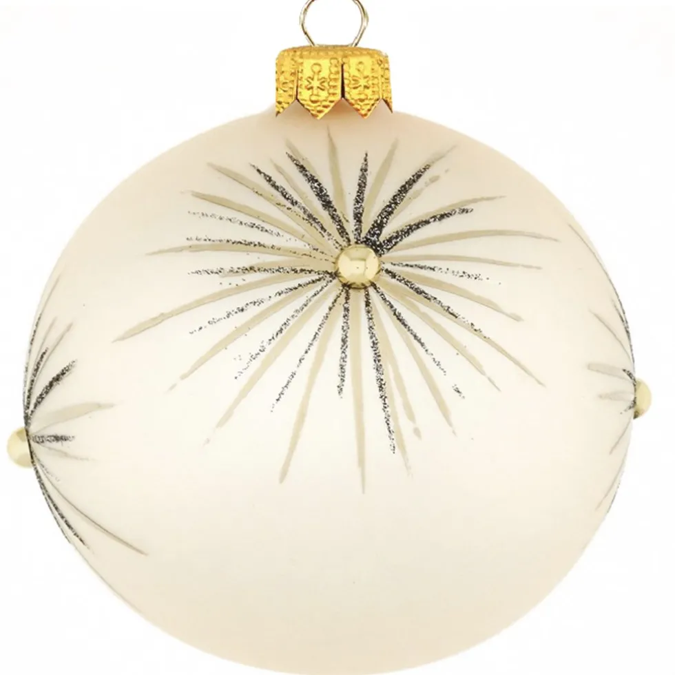 Weihnachtskugeln Glas Lyros secco
