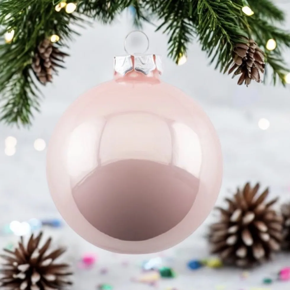 Weihnachtskugel Opal GiftCompany blush ø 8 cm 6er Set