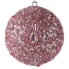 Weihnachtskugel OPIUM GiftCompany Pfaumuster, Perlen, rosa ø 10 cm