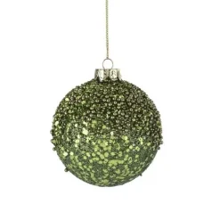 Weihnachtskugel SEOUL GiftCompany Glitzer grün ø 8 cm