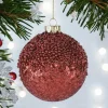 Weihnachtskugel SEOUL GiftCompany Glitzer rot ø 8 cm