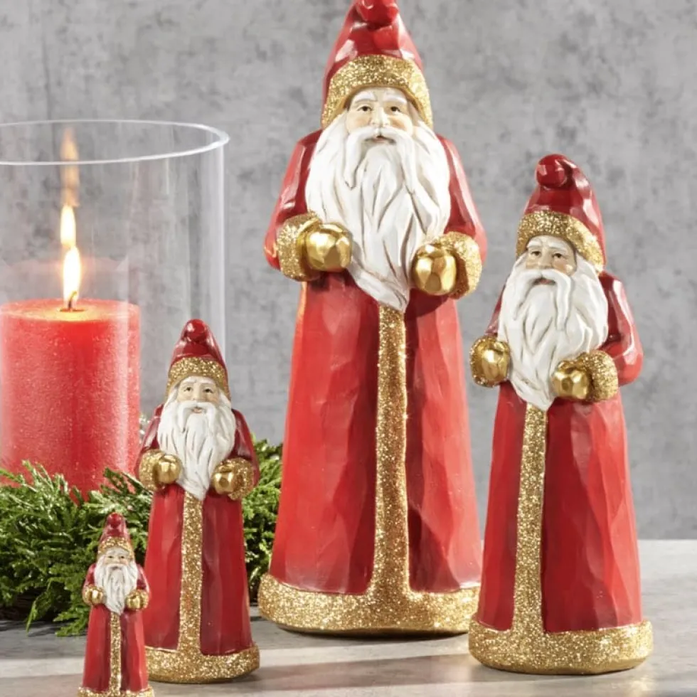 Weihnachtsmann Figur Andrew rot Kaheku