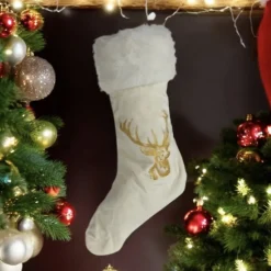Weihnachtsstrümpfe Weihnachtssocken mit Hirsch Werner Voß