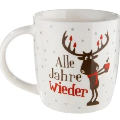 Weihnachtstasse Hannes mit Kerze Casablanca