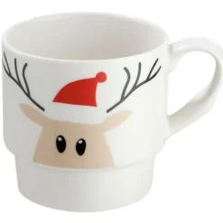 Weihnachtstasse Stapeltasse Elch 2er Set Casablanca