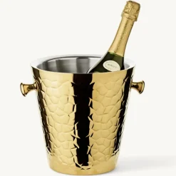 Weinkühler Edelstahl CAPRI gold Edzard Höhe 23 cm