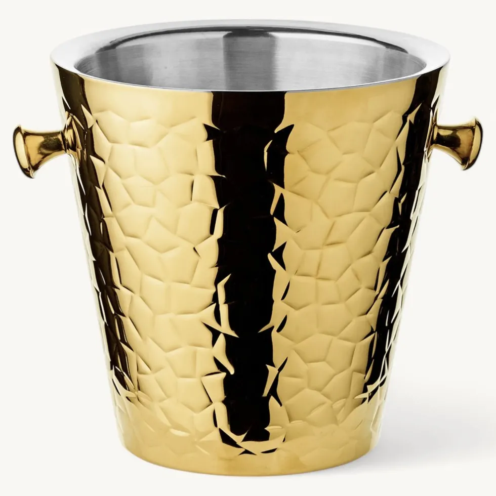 Weinkühler Edelstahl CAPRI gold Edzard Höhe 23 cm
