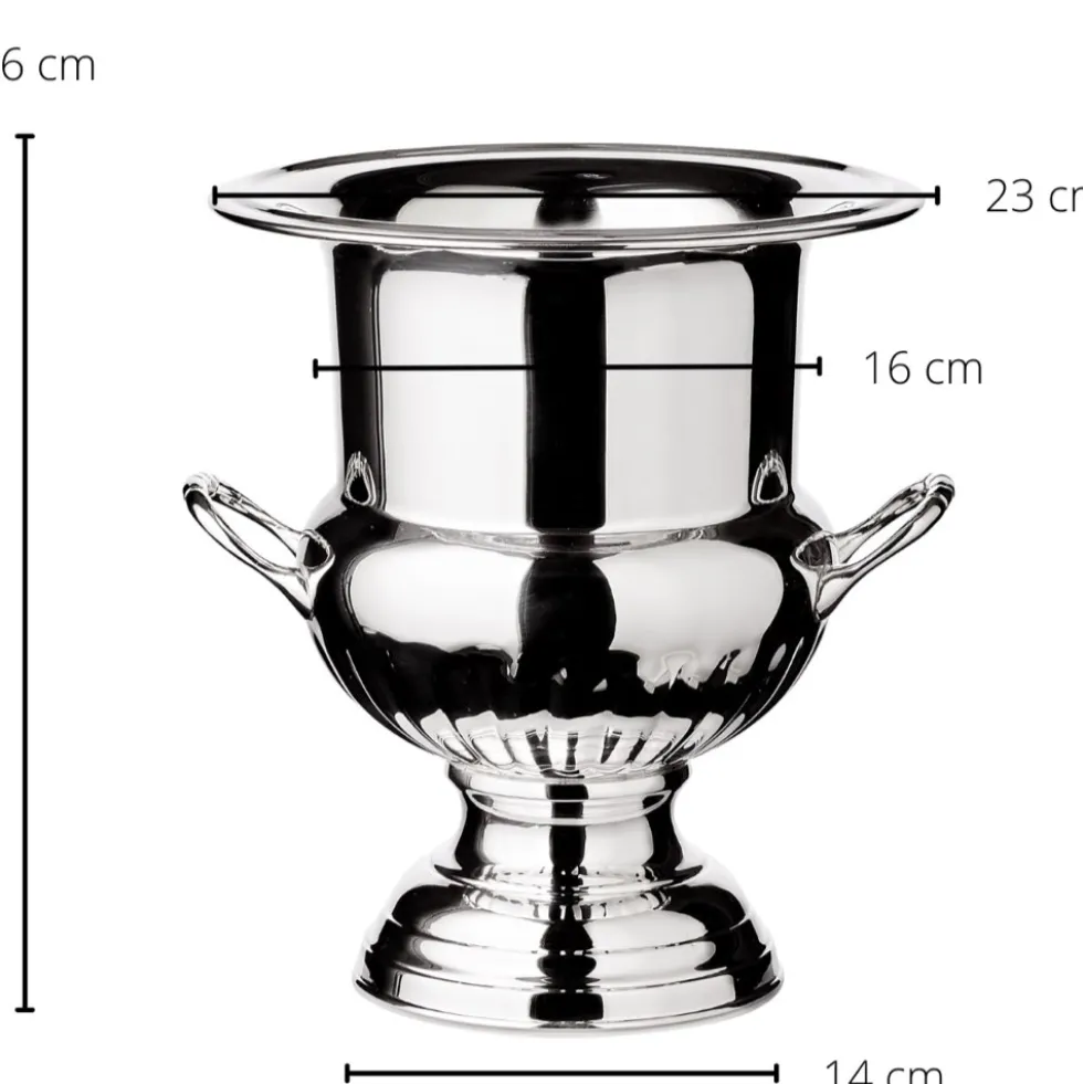 Weinkühler schwerversilbert QUEEN ANNE Edzard Höhe 26 cm
