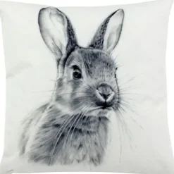 Werner Voß Outdoor Kissen Cute Bunny weiß 45×45 cm