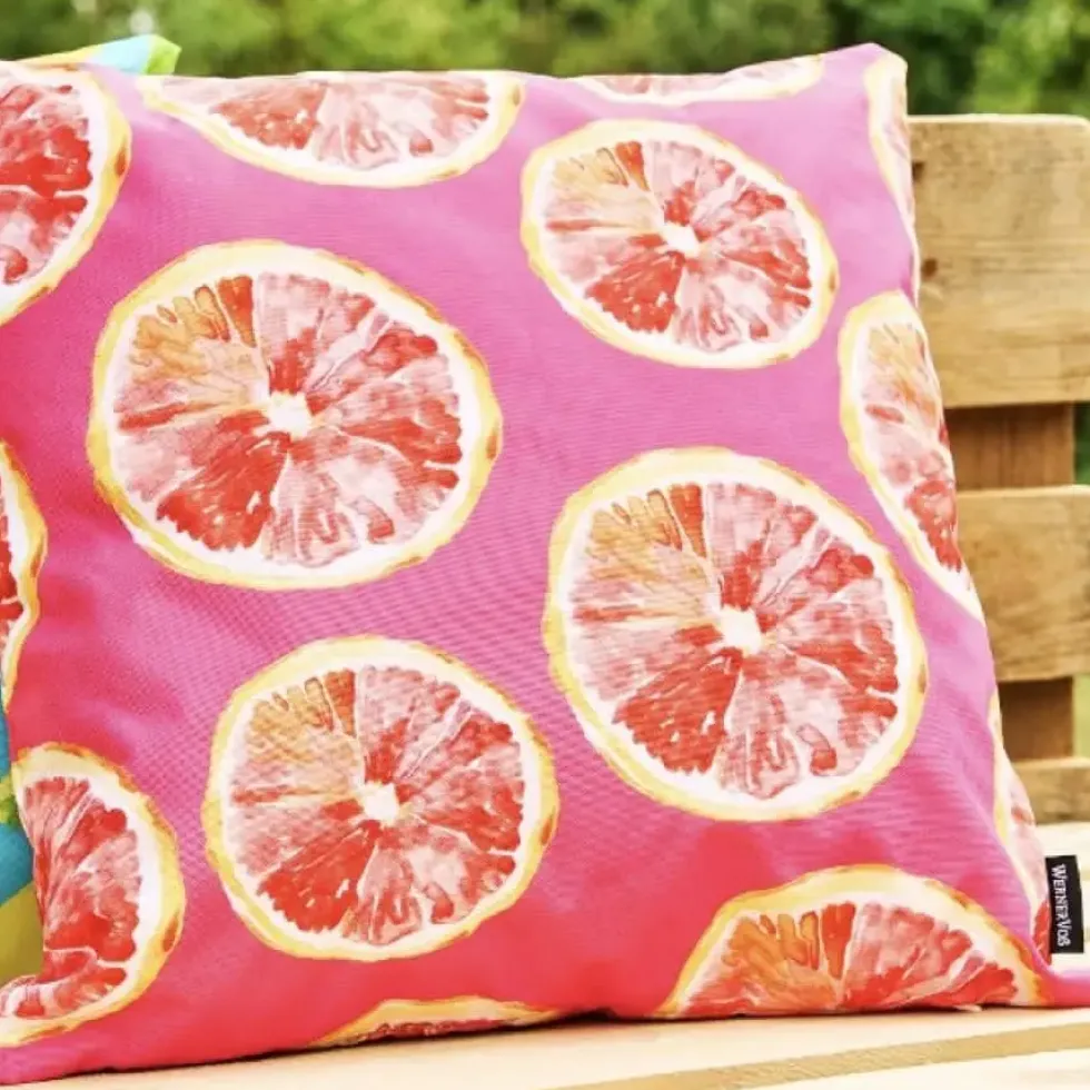 Werner Voss Outdoor Kissen Grapefruits 45×45 cm