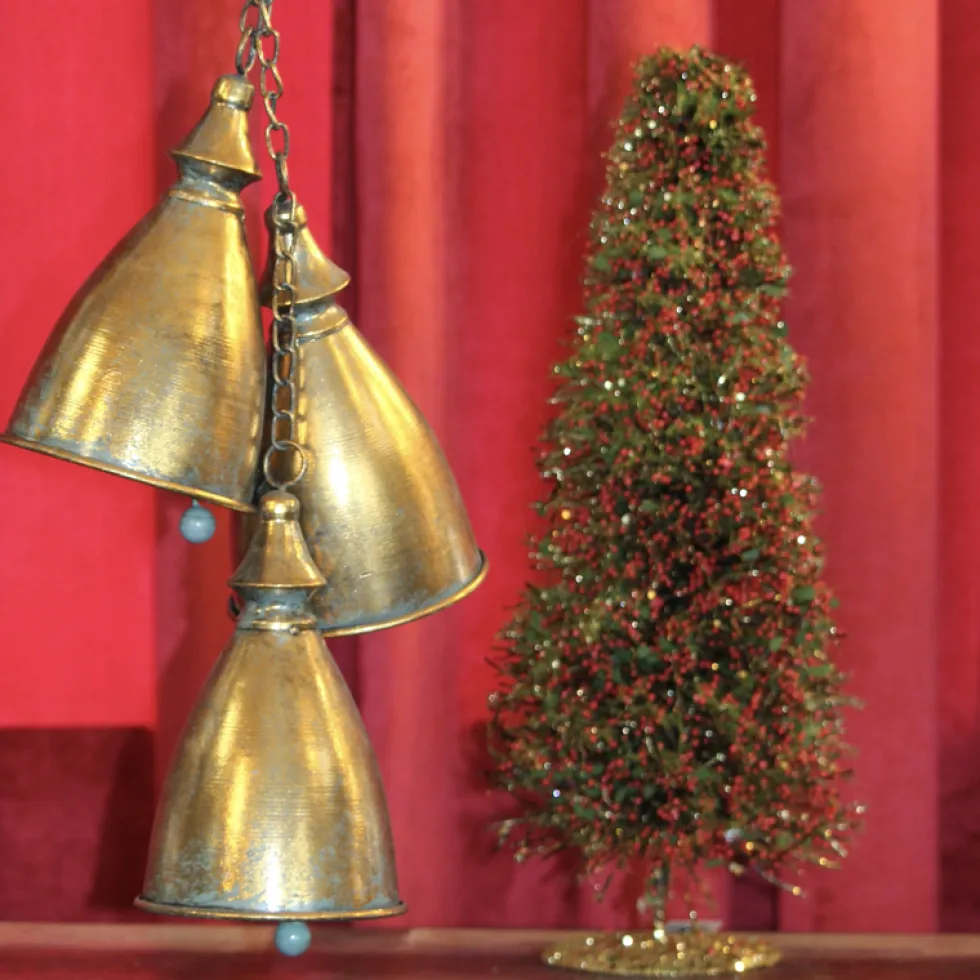 Werner Voß Weihnachtsdeko GLOCKEN mit antikfinish Höhe 33 cm